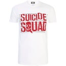 DC Comics Men's Suicide Squad Line Up Logo T-Shirt - White