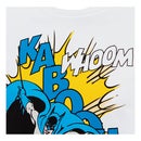 DC Comics Men's Batman Kaboom Whak Woom T-Shirt - White