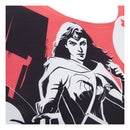 DC Comics Men's Batman V Superman Wonder Woman Scene T-Shirt - Weiß