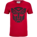 Transformers Men's Transformers Black Emblem T-Shirt - Red