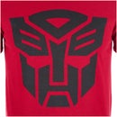 Transformers Transformers Zwart Emblem Heren T-Shirt -Rood