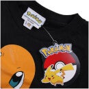 T-Shirt Homme Pokémon Salamèche - Noir