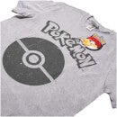 Camiseta Pokémon Poké Ball - Hombre - Gris moteado