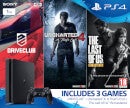 PLAYSTATION 4 Slim with Uncharted 4, DRIVECLUB & The Last of Us: Remastered - 1 TB