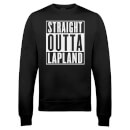 Straight Outta Lapland Christmas Sweatshirt - Black