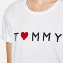 Tommy Hilfiger Women's Tommy Logo Heart T-Shirt - Classic White