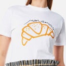 Ganni Women's Moulin Croissant T-Shirt - Bright White