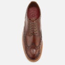 Grenson Men's Archie Hand Painted Leather Commando Sole Brogues - Tan - UK 7