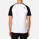 The North Face Men's Raglan Easy Short Sleeve T-Shirt - TNF White/TNF Black