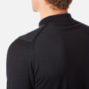John Smedley Men's Belper Long Sleeve Polo Shirt - Black - M