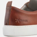 Grenson Men's Sneaker 1 Hand Painted Leather Cupsole Trainers - Tan