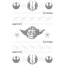 Star Wars Yoda Sabre Knit Unisex Weihnachtspullover – Weiß