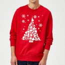 Star Wars Character Christmas Tree Red Christmas Jumper