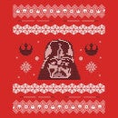 Star Wars Darth Vader Christmas Knit Pull de Noël - Rouge