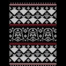 Star Wars Christmas Darth Vader Imperial Starship Knit Weihnachtspullover – Schwarz