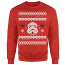 Star Wars Christmas Stormtrooper Knit Weihnachtspullover – Rot