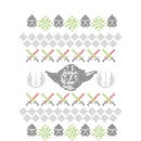 Star Wars Yoda Christmas Knit Bianco Maglione Natalizio