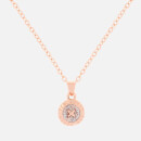 Ted Baker Women's Elvina Enamel Mini Button Pendant - Rose Gold/Silver Glitter - Rose Gold