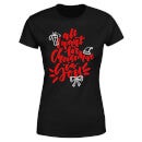 Camiseta Navidad "All I Want For Christmas is You" - Mujer - Negro