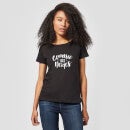 Camiseta Navidad "Connasse Des Neiges" - Mujer - Negro