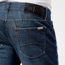 Armani Exchange Men's 5 Pocket Denim Jeans - Dark Denim Indaco