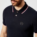 Armani Exchange Men's Tipped Polo Shirt - Navy - S