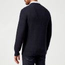 Armani Exchange Men's Textured Knitted Jumper - Navy