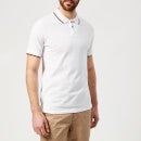 Armani Exchange Men's Contrast Piping Piquet Polo Shirt - White - S