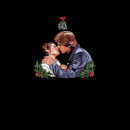 Star Wars Mistletoe Kiss Kerst T-Shirt- Zwart