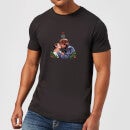 Star Wars Christmas Mistletoe Kiss Black T-Shirt