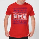T-Shirt Star Wars Christmas R2D2 Knit Red