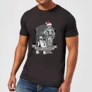 Camiseta Navidad Star Wars "Droides Happy Holidays!" - Hombre/Mujer - Negro