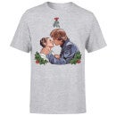 Star Wars Christmas Mistletoe Kiss Grey T-Shirt