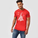 Camiseta Navidad Star Wars "Árbol de Navidad Personajes" - Hombre/Mujer - Rojo