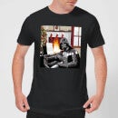 T-Shirt Homme Visage de Dark Vador et Sabre Star Wars - Gris