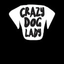 Camiseta "Crazy Dog Lady" - Mujer - Negro