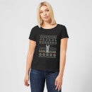 Camiseta Navidad "Fa La La La Llama" - Mujer - Negro