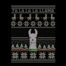 Camiseta Navidad "Fa La La La Llama" - Mujer - Negro