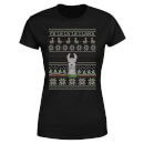 Fa La La La Llama Dames T-Shirt - Zwart