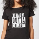 Straight Outta North Pole Women's T-Shirt - Black