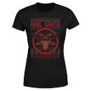 Hail Santa Dames T-Shirt - Zwart