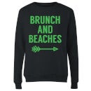 Brunch and Beaches Women's Sweatshirt - Black