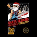 Camiseta Navidad "Santa Sleighs" - Mujer - Negro