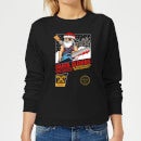 Santa Sleighs - Black Women's Sweatshirt