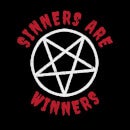 Camiseta "Sinners Are Winners" - Mujer - Negro