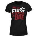 Camiseta "Love At First Bite" - Mujer - Negro