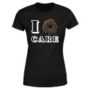 Camiseta para mujer I Donut Care - Negro