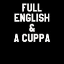 Camiseta "Full English & A Cuppa" - Mujer - Negro