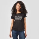 Camiseta "Sloffee Definición" - Mujer - Negro