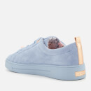 Ted Baker Women s Kelleis Suede Low Top Trainers Light Blue